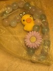 Small Handmade Rubber Ducky Ankle Bracelet Anklet Jeep Ducking Duck Stretchy