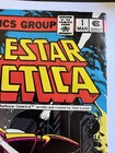 Battlestar Galactica  1 Nm White Pages Marvel March 1979  Amazing Art 