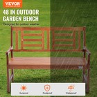 Vevor Outdoor Bench 48 In Wood Garden Bench 700 Lbs Park Patio Yard Porch Bench