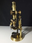 Antique 19th Century Microscope 1880 Brass C Verick Stiassnie Paris
