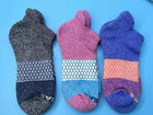 6 Pair Bombas Women s Tri-block Marl Ankle Sock Size M
