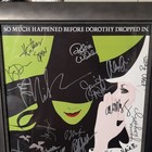 Wicked Broadway Cast Signed Framed Window Card Poster 2009 Gershwin Theatre
