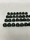 Set 45 Vtg Salvaged Green Plastic Typewriter Keys Letters Numbers