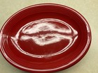 Tuxton Fiesta Red Oval Platters 8 3 4  X 11 3 8  Used  Lot Of 6