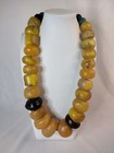 Antique African Amber Bead Necklace