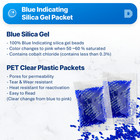  100 Packets 10 Gram  Dry   Dry  Blue Indicating Silica Gel Packets - Reusable