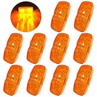 10pcs Amber Trailer Marker Light 10 Led Double Bullseye Side Marker Lights