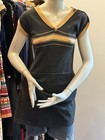 Vintage 1920 Gents Stripe Wool Bathing Suit With Shorts And Modesty Panel