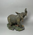 Elephant Figurine Resin African Wildlife Statue Collectible Decor 4  Detail