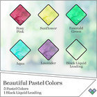 Gallery Glass Pastel Stained Glass Paint Kit  6 Piece Set Perfect For Diy Arts A