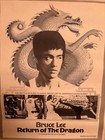 Vintage Bruce Lee Vs Chuck Norris Black white Poster
