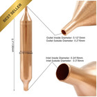 Litoexpe 4pcs Copper Refrigerator Filter Dryer Hvac Freezer Replacement Parts