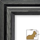 Craig Frames Wiltshire Ash 262  Black Hardwood Picture Frame Shell
