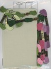 Just Nan Leave It Green With Embellishment Pack Linen Floss Cross Stitch Kit
