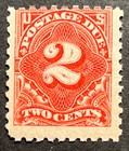 Travelstamps  Us Stamps Scott J53 2c Postage Due Mint Original Gum Mnh Og