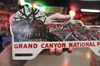 Rare 1950s Grand Canyon National Park Arizona Painted Metal Topper Sign River