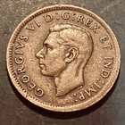 1947 Canada One Cent Coin Featuring George Vi Circulated