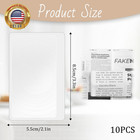 10 Pcs Magnifying Sheet For Reading  3 X 2 Inch Portable Pocket Page Magnifier  
