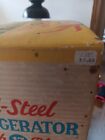 Vintage 1960 s Wolverine Toy Tin Refrigerator In Original Box Never Opened Rare 