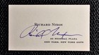 Richard Nixon Signed Business Card 37th U s  President Rare-excellent Condition