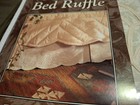 Vintage 1997 Twin Bed Ruffle Bed Skirt Floral Tapework Cotton  vintage Home  