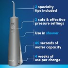  Waterpik Cordless Pulse Water Flosser Wf-20 Gray Portable Care 2 Tips 
