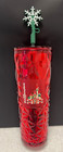2024 Starbucks X Disney Red Christmas Holiday Castle Tumbler W  Snowflake Topper