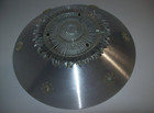 Large Vintage Mid Century Modern Atomic Starburst 3-chain Ceiling Light Shade