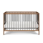3-in-1 Convertible Crib In Walnut Brown  Daybed  Toddler Bed  Wood