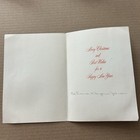 Vintage Mid-century Christmas Card Decorated Christmas Tree 50s 60s