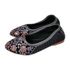 New Punjabi Jutti Indian Khussa Flat Bridal Shoes Womens Mojari Us Size 8 India