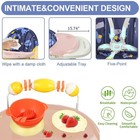 Nib  Liyufly 4-in-1 High Chair For Toddlers Portable Baby Dining Seat Purple