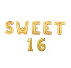 16  40  Letter Balloons Number Balloon Sweet 16 16th Birthday Party Supplies Usa