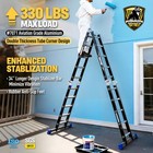 Step Folding Ladder 19 6ft Multi-purpose Aluminium Extension Ladders 7 In