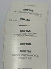 Monopoly Disney Edition 2001 Replacement Parts Pieces All 16 Show Time Cards U8