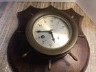 Vintage Germany Schatz  Ships Bell Mechanical Clock 8 Day 7 Jewels Wheel As Is