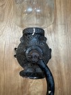 Vintage Original Arcade Crystal Coffee Grinder No 3 Cast Iron W Glass Jar