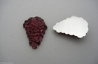 2 Vintage West German Hand Made Cabochons 28mm Grape Amethyst Purple  2 Ii