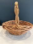 Vtg  Extra Large Wicker Hand Woven 16 X 16  X 14  Gathering Basket Trug