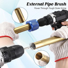Copper Pipe Cleaner For Drill Set Includes External Stainless Steel Wire Bore Br
