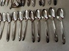 33 Piece Set Of Holmes   Edwards   s Romance Silver Inlaid Flatware