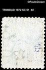 Trinidad 1872 Sc 51 Britannia Gray 4p Used Fine  2