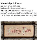 Antique Paper Punch Sampler Knowledge Is Power