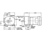 Dayton 6z403 Ac Gearmotor   1  105 In-lb Max  Torque   22 Rpm Nameplate Rpm 