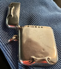 Antiq  Hallmarked Sterling Silver Vesta Case  Match Safe-scrollwork-early 1900 s