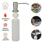 300ml Stainless Steel Soap Dispenser Kitchen Sink Hands Bath Liquid Pump Bottle
