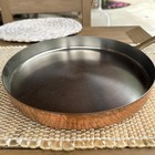 Vintage Paul Revere Crepe 11 5  Saut   Fry Pan Copper Brass