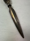 Vintage Letter Opener Cream Handle Metal Blade Desk Accessory 9 5  Unmarked