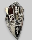 Medieval Stainless Steel Knight Shield Larp Battle Armor Display Shield