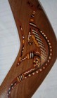 Vintage Australian Aboriginal Wooden Boomerang Hand Carved  